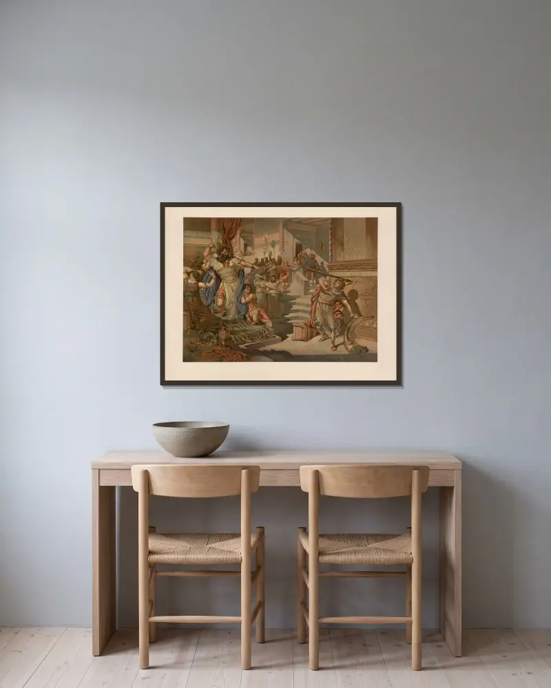 Saul a David, Ernst Pessler v rámu na stěně