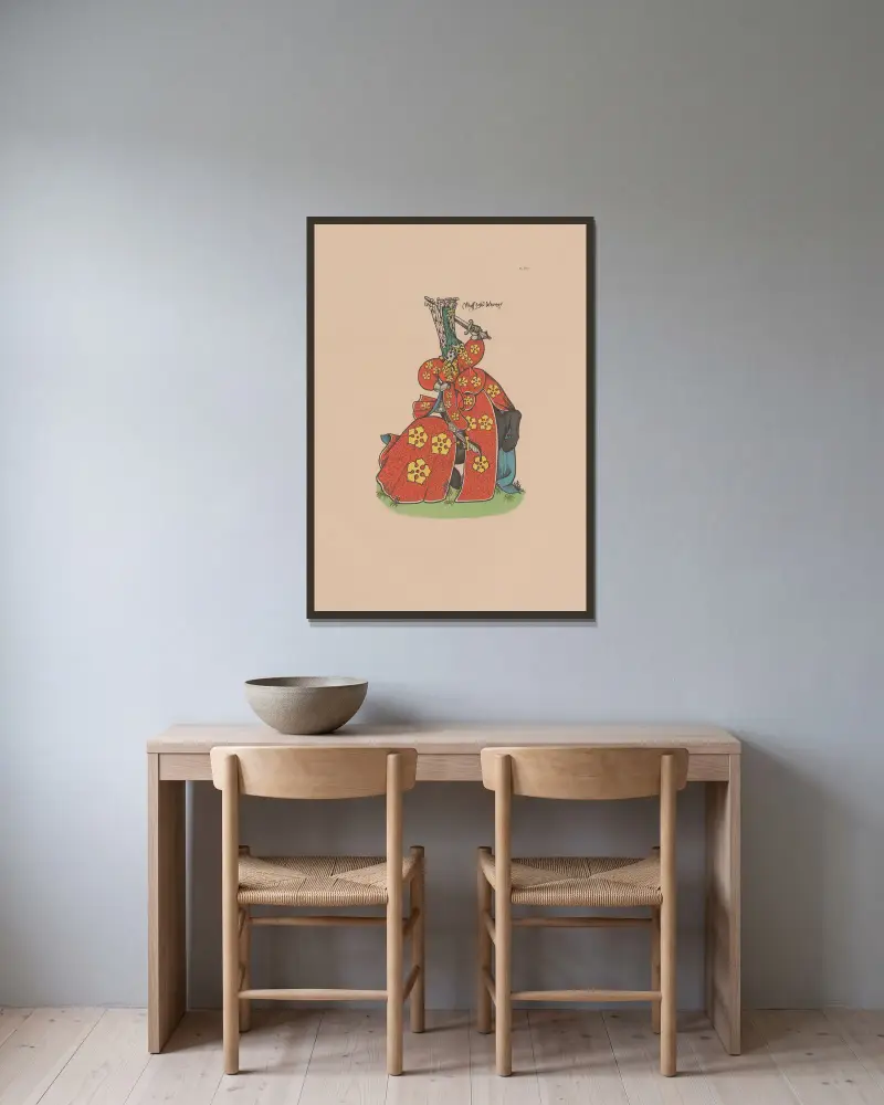 Ancien armorial équestre de la Toison d’or et de l’Europe au 15e siècle Pl.020 av Berger-Levrault et Cie inramad på en vägg