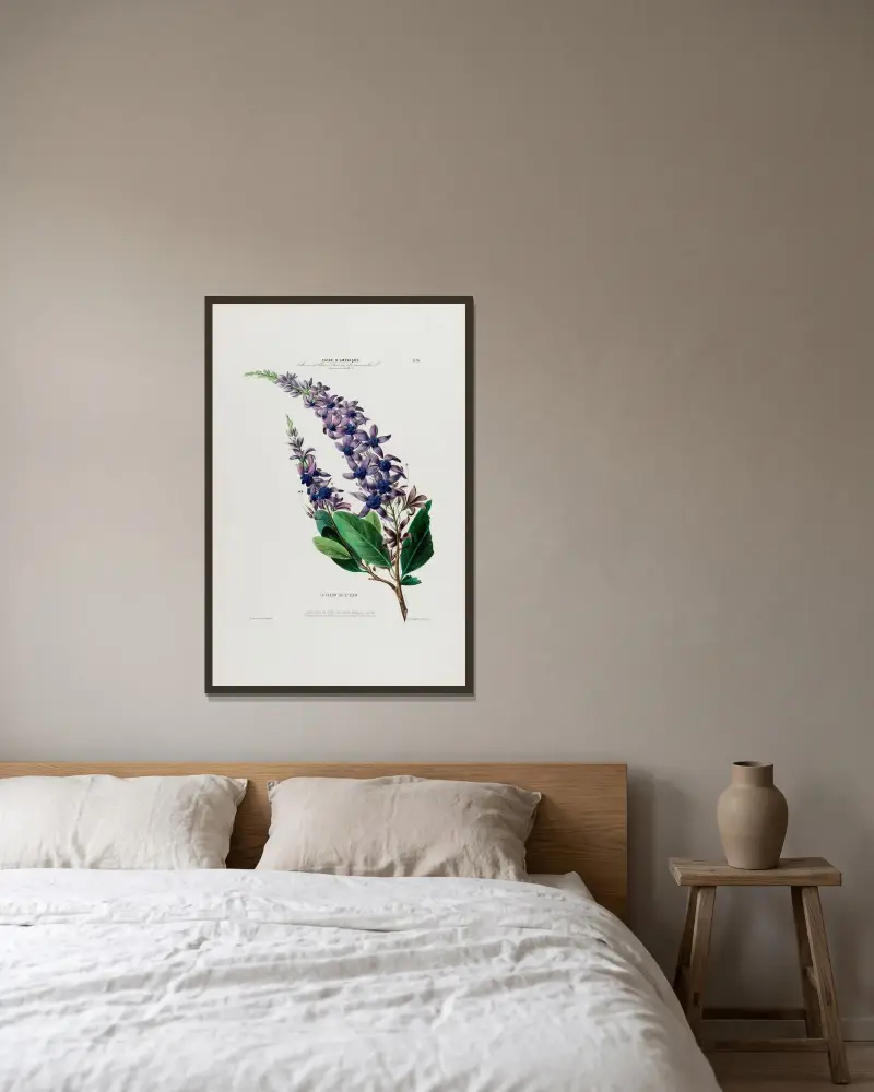 Flore d’Amérique, dessinée d’après nature sur les lieux Pl.038 av Etienne Denisse inramad på en vägg