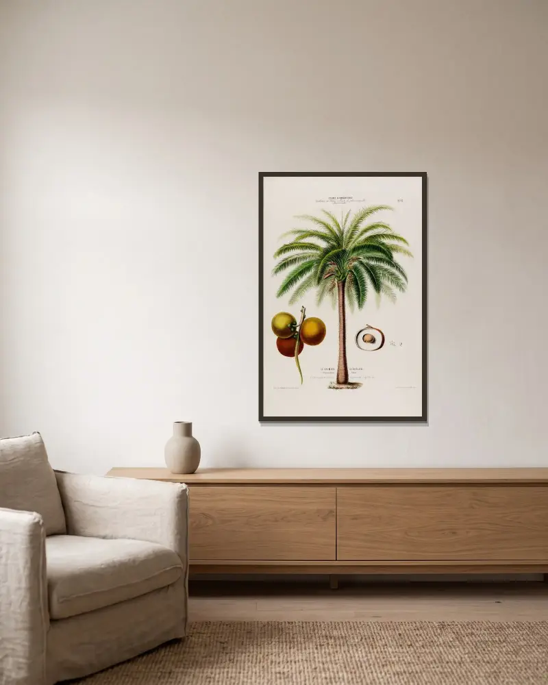 Flore d’Amérique, dessinée d’après nature sur les lieux Pl.065 av Etienne Denisse inramad på en vägg