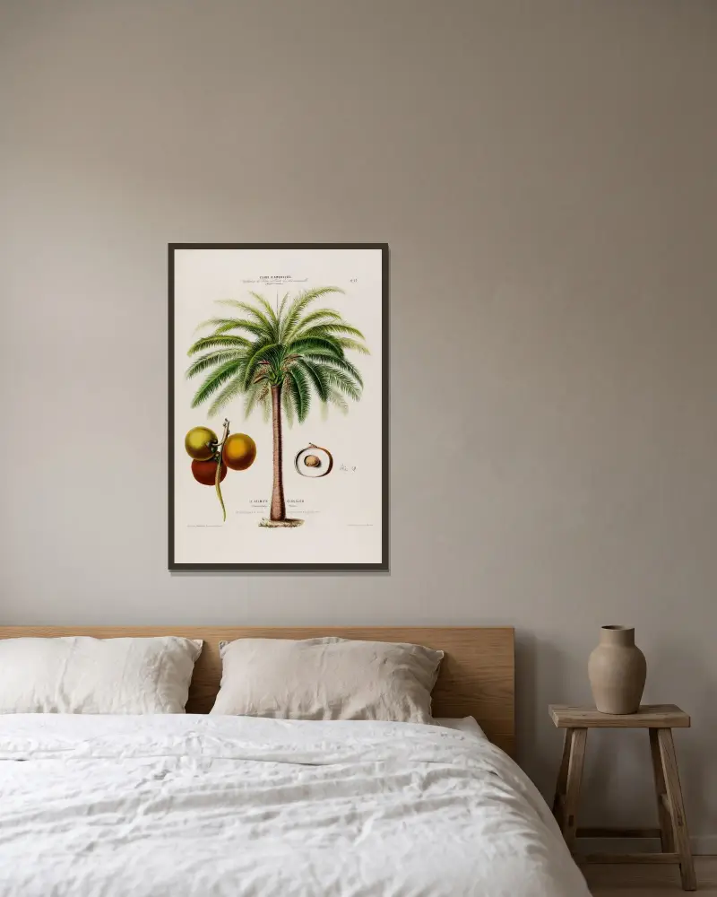 Flore d’Amérique, dessinée d’après nature sur les lieux Pl.065 av Etienne Denisse inramad på en vägg