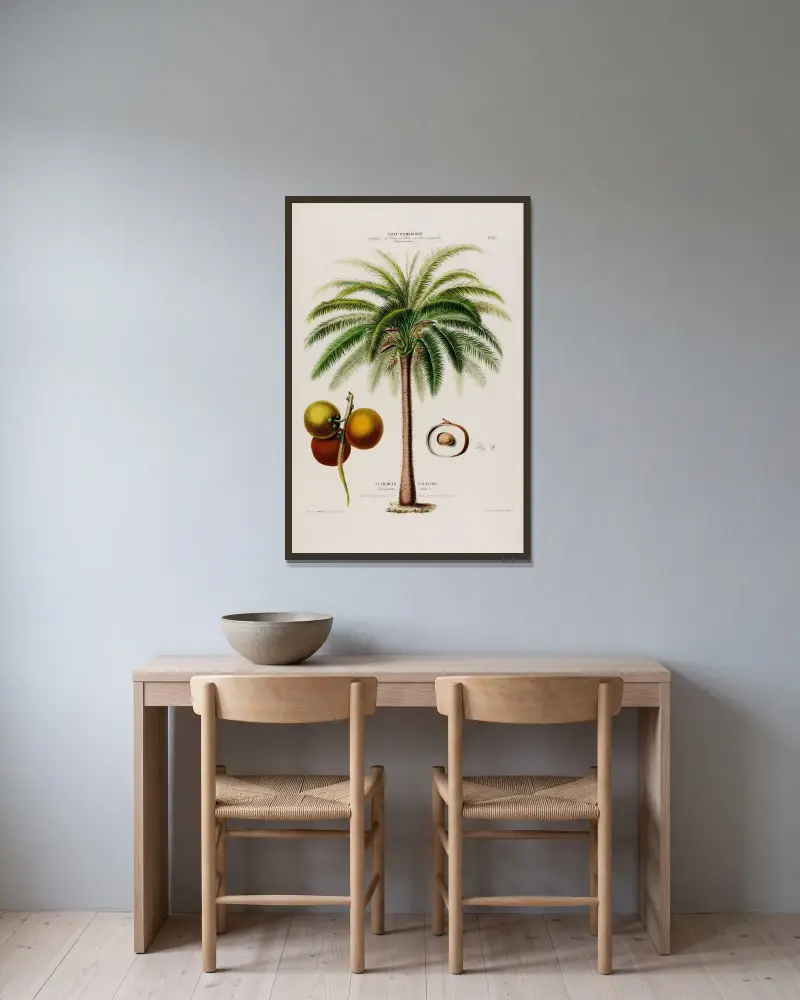 Flore d’Amérique, dessinée d’après nature sur les lieux Pl.065 av Etienne Denisse inramad på en vägg