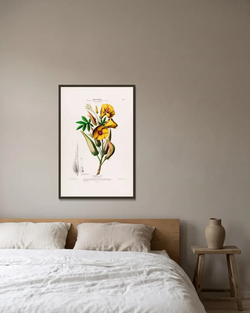 Flore d’Amérique, dessinée d’après nature sur les lieux Pl.099 av Etienne Denisse inramad på en vägg