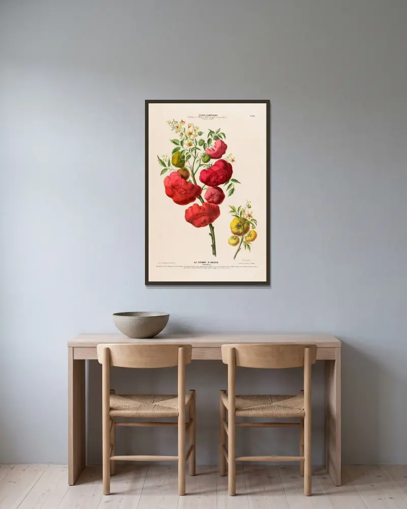 Flore d’Amérique, dessinée d’après nature sur les lieux Pl.103 av Etienne Denisse inramad på en vägg