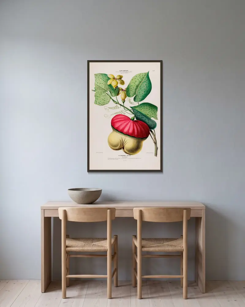 Flore d’Amérique, dessinée d’après nature sur les lieux Pl.109 av Etienne Denisse inramad på en vägg