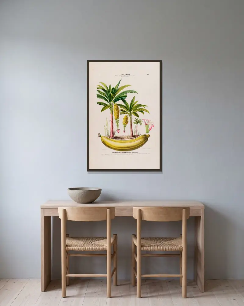 Flore d’Amérique, nach der Natur an Ort und Stelle gezeichnet, Tafel 133 von Etienne Denisse gerahmt an einer Wand