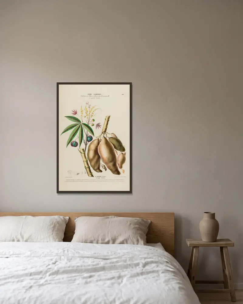 Flore d’Amérique, gezeichnet nach der Natur an Ort und Stelle, Tafel 189 von Etienne Denisse gerahmt an einer Wand