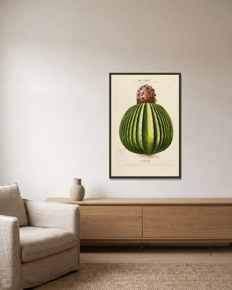 Flore d’Amérique, dessinée d’après nature sur les lieux Pl.198 av Etienne Denisse inramad på en vägg