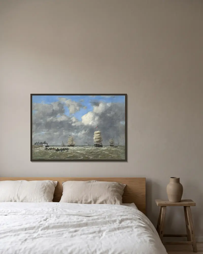 Le Havre, Eugène Boudin w ramie na ścianie