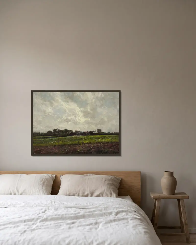 Studie von Eugène Boudin gerahmt an einer Wand