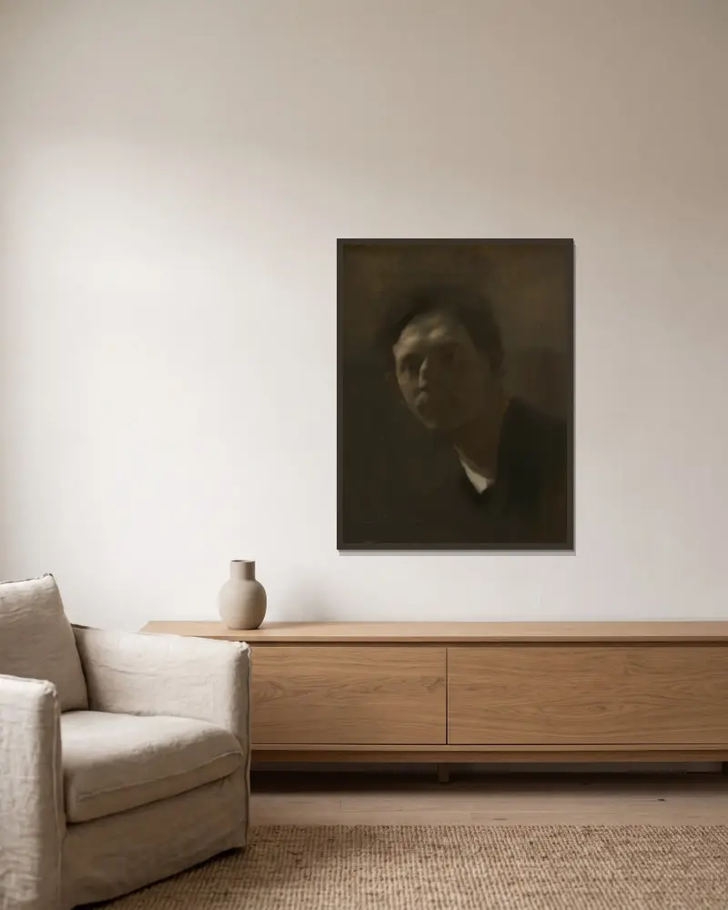Armand Berton von Eugène Carriere gerahmt an einer Wand