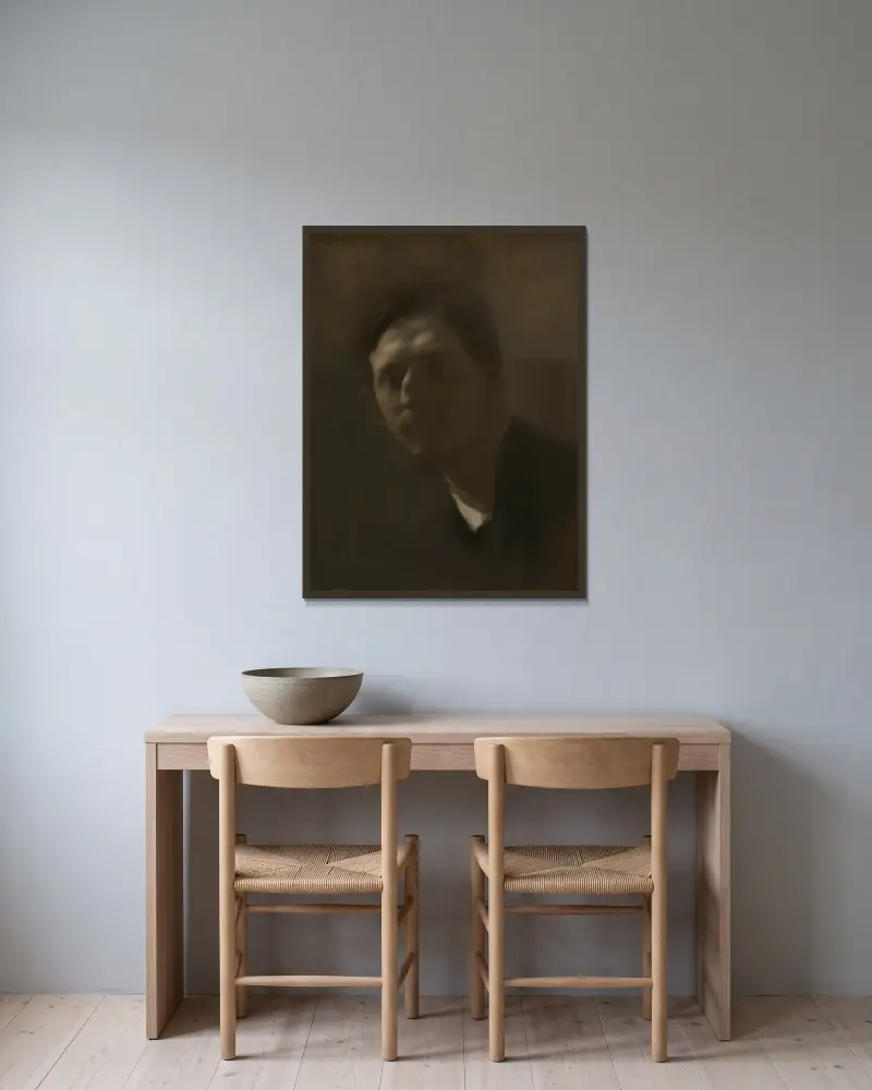 Armand Berton von Eugène Carriere gerahmt an einer Wand