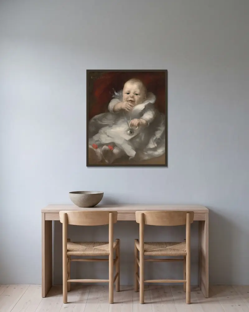 Arsène Carriere av Eugène Carriere inramad på en vägg