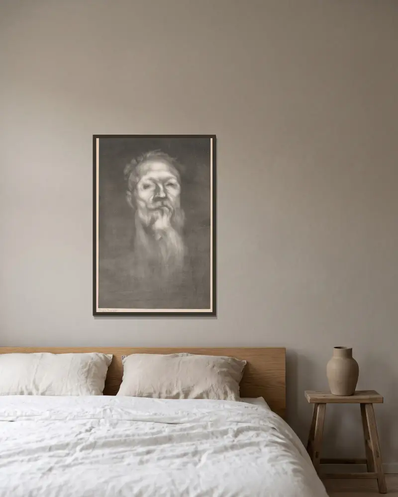 Auguste Rodin, Eugène Carriere v rámu na stěně
