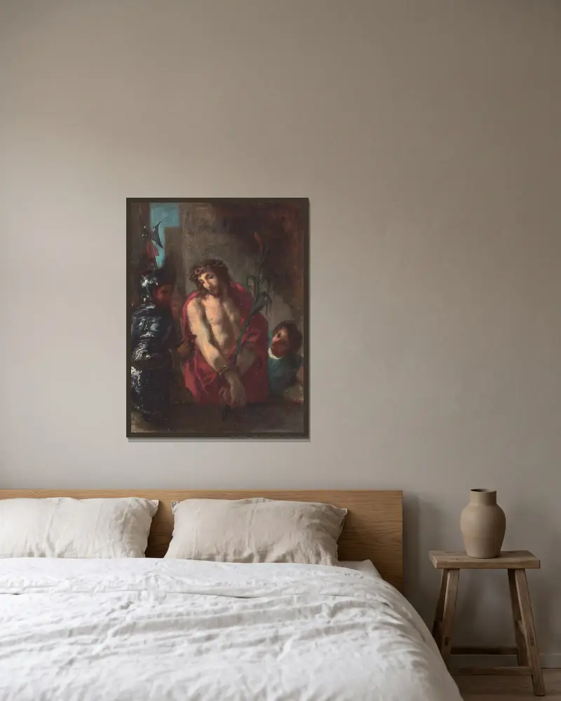 Ecce Homo, Eugène Delacroix v rámu na stěně