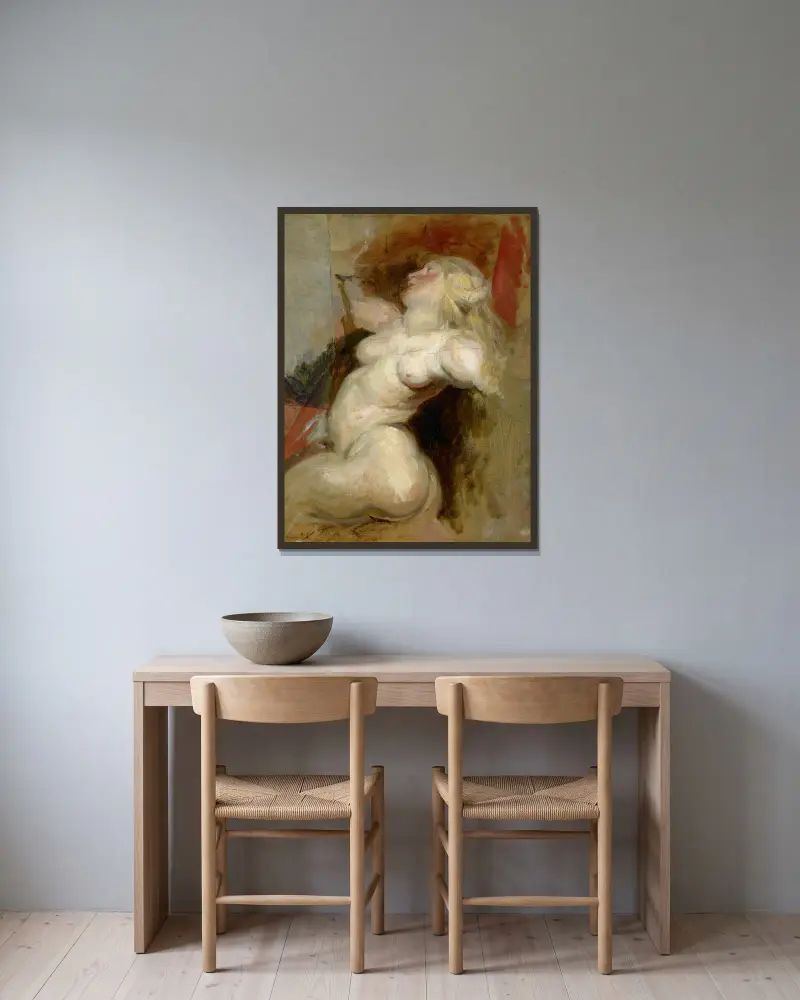Néréid, Eugène Delacroix v rámu na stěně