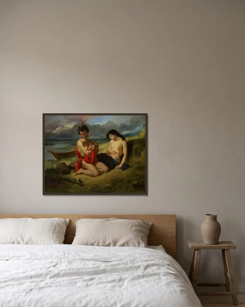 Natchez, Eugène Delacroix w ramie na ścianie