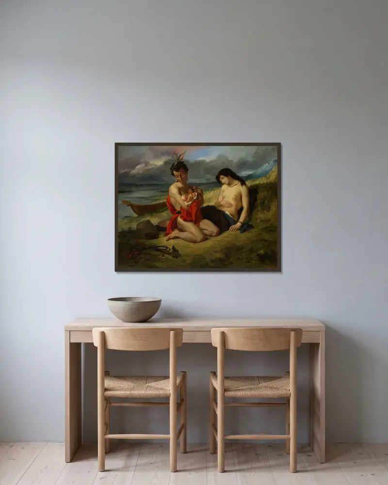 Natchez, Eugène Delacroix w ramie na ścianie