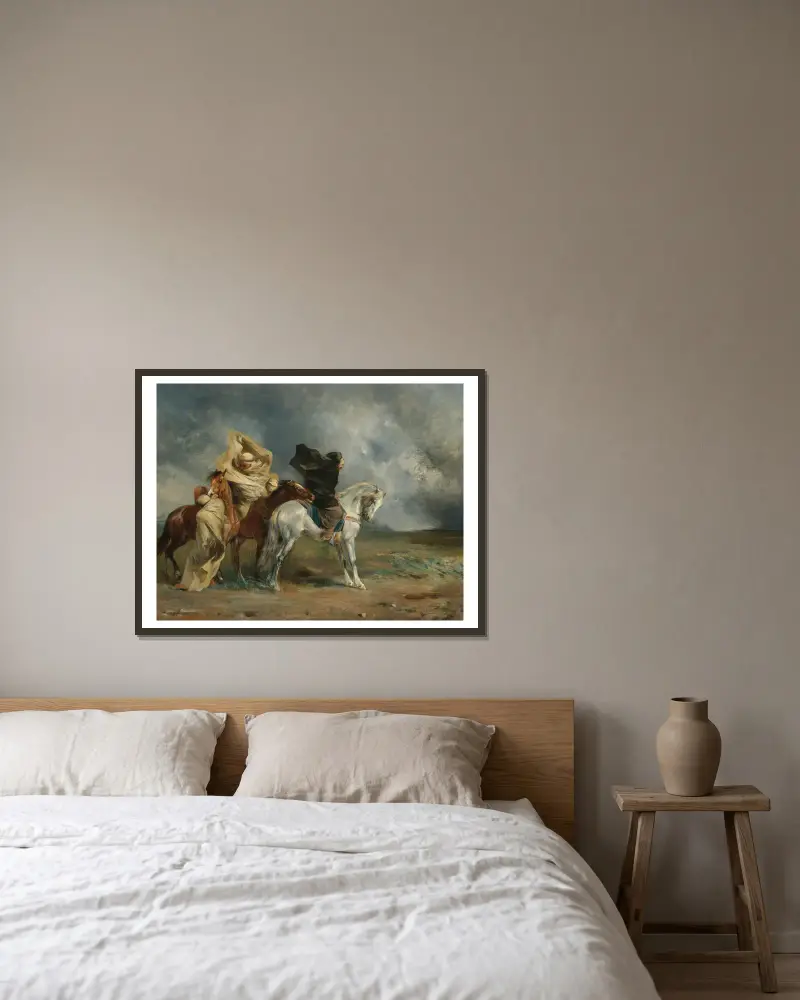 Le Simoun, Eugène Fromentin w ramie na ścianie