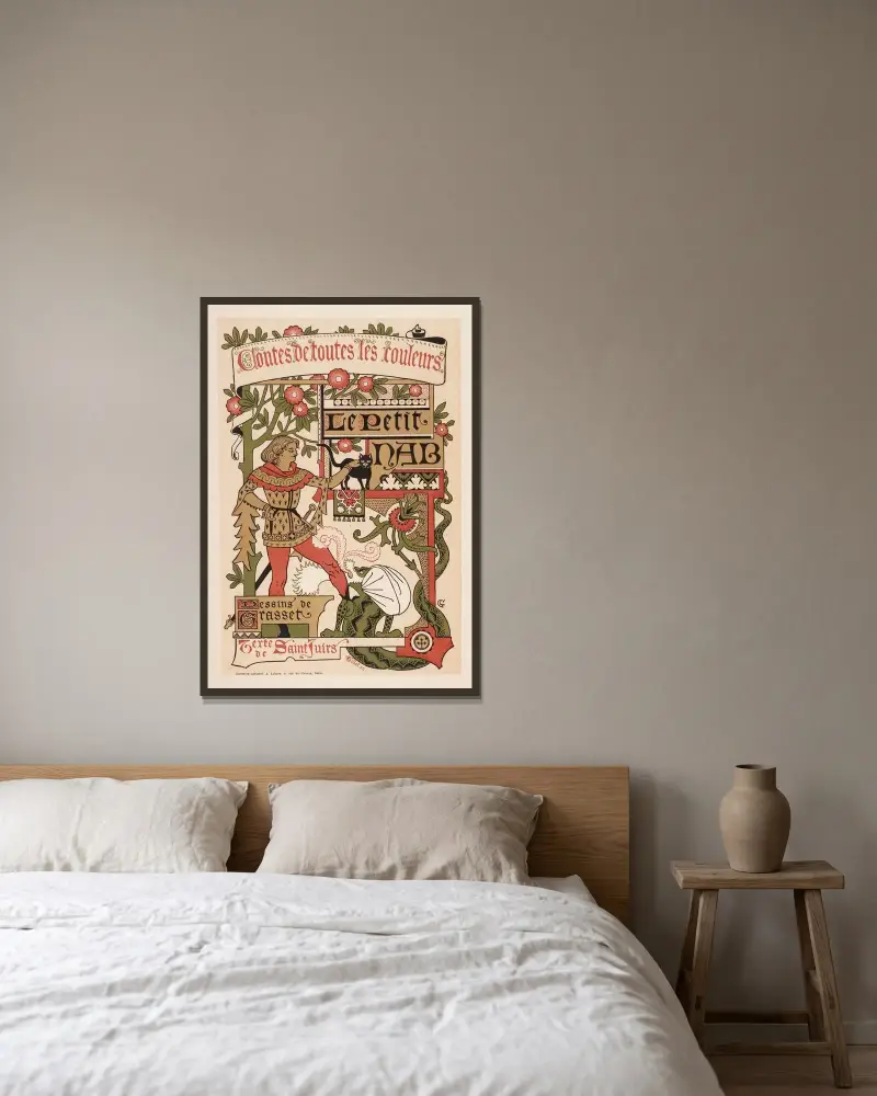 Sagor i alla färger: Le Petit Nab av Eugène Grasset inramad på en vägg