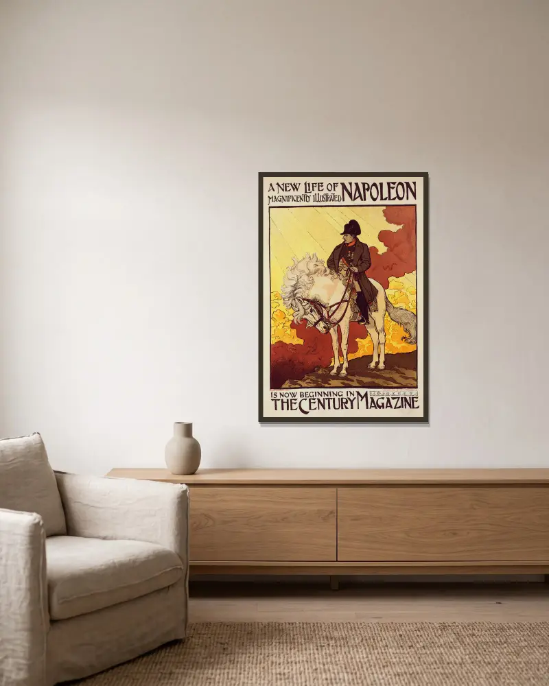 Napoléon von Eugène Grasset gerahmt an einer Wand