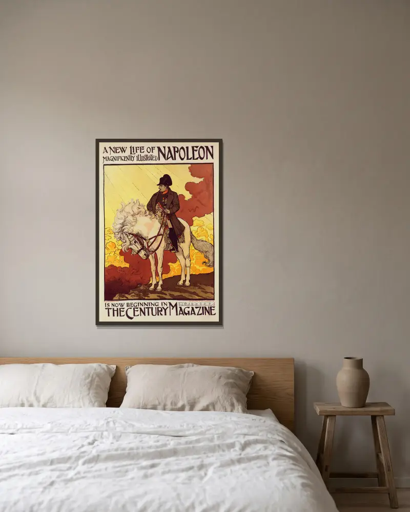 Napoléon von Eugène Grasset gerahmt an einer Wand