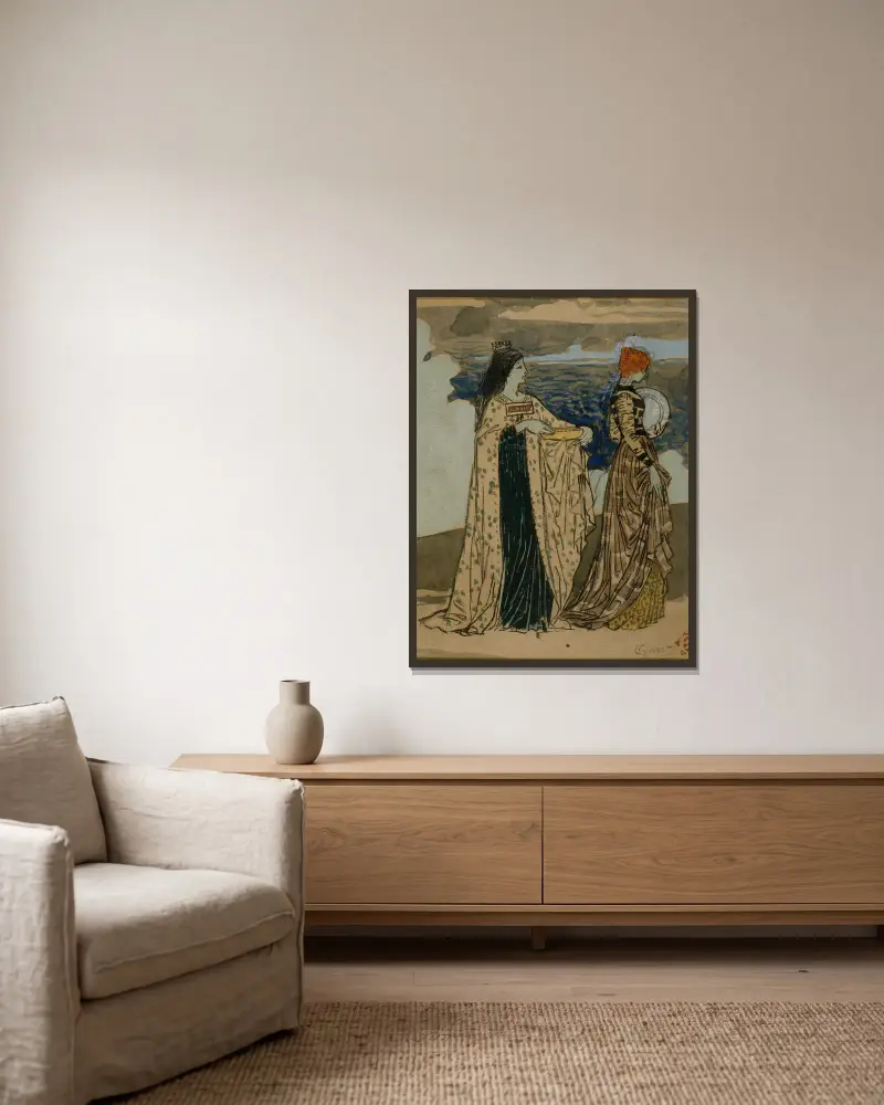 Prinzessin der Legende von Eugène Grasset gerahmt an einer Wand