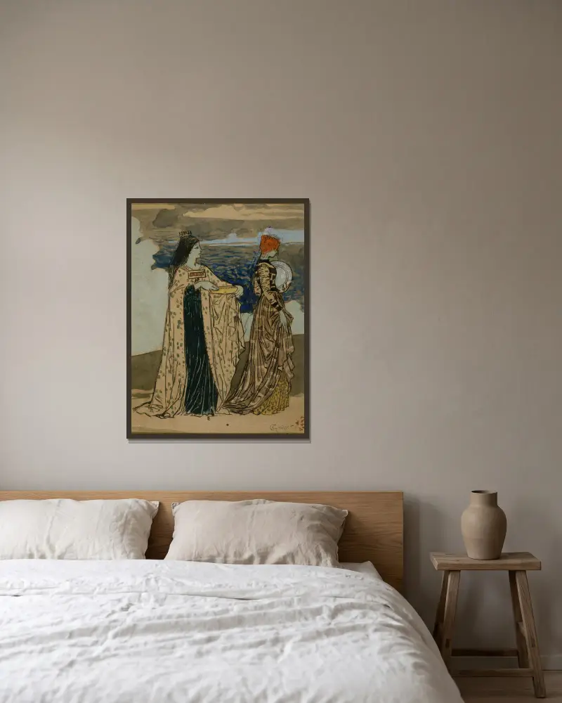 Prinzessin der Legende von Eugène Grasset gerahmt an einer Wand
