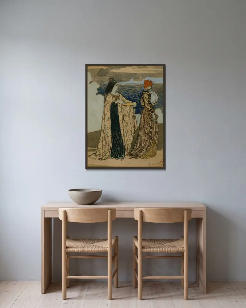 Prinzessin der Legende von Eugène Grasset gerahmt an einer Wand