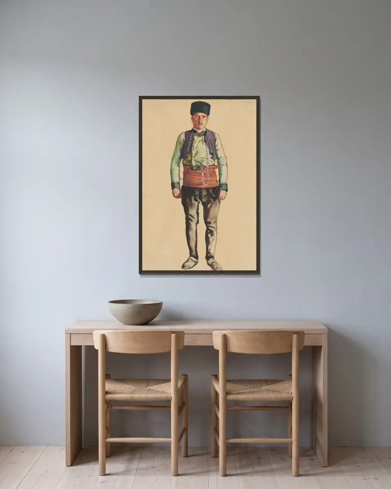 Turek rumelijski, Eugene Lanceray w ramie na ścianie