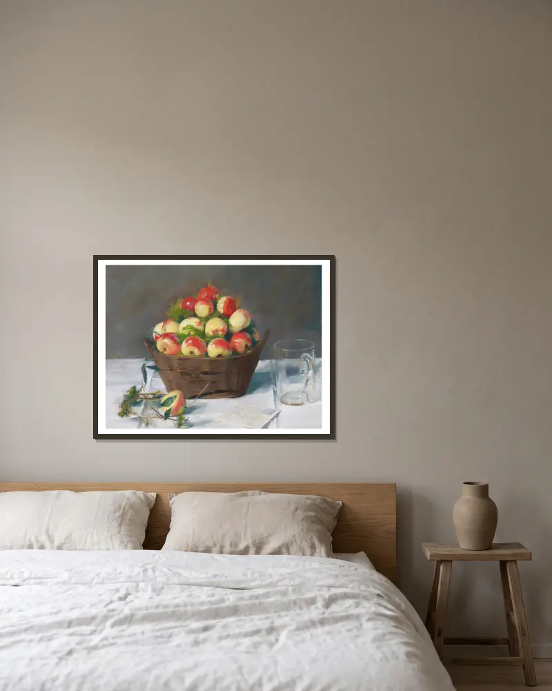 Pommes d’Api von Eva Gonzalès gerahmt an einer Wand