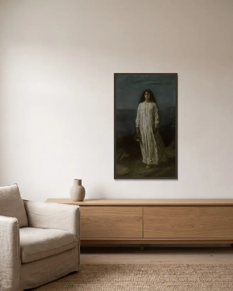 Somnambulik, Sir John Everett Millais w ramie na ścianie