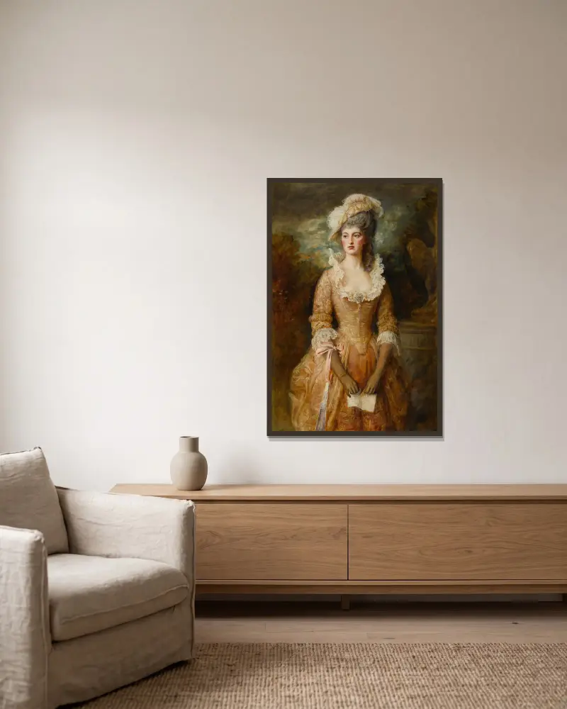 Clarissa von Sir John Everett Millais gerahmt an einer Wand