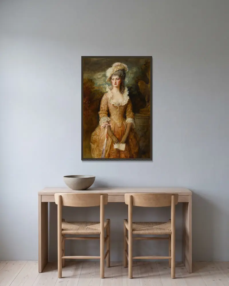 Clarissa von Sir John Everett Millais gerahmt an einer Wand