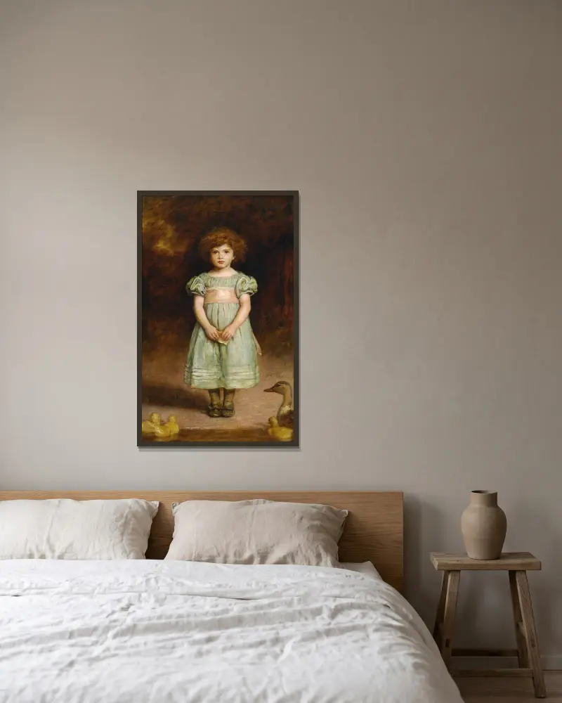 Kachňátka, Sir John Everett Millais v rámu na stěně