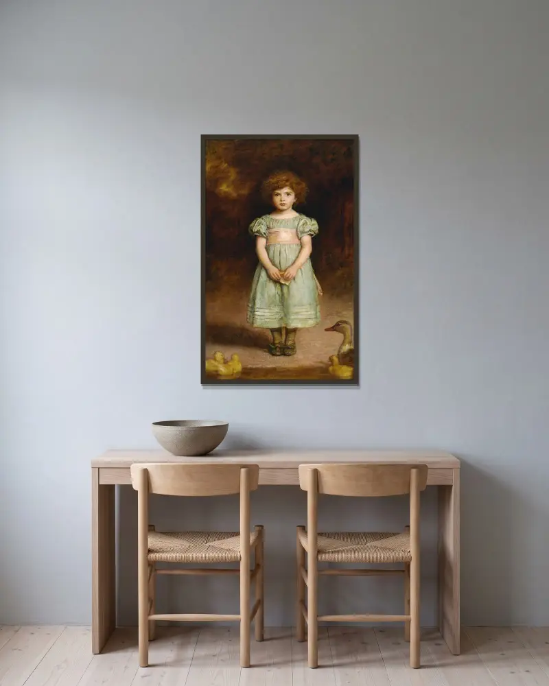 Kachňátka, Sir John Everett Millais v rámu na stěně
