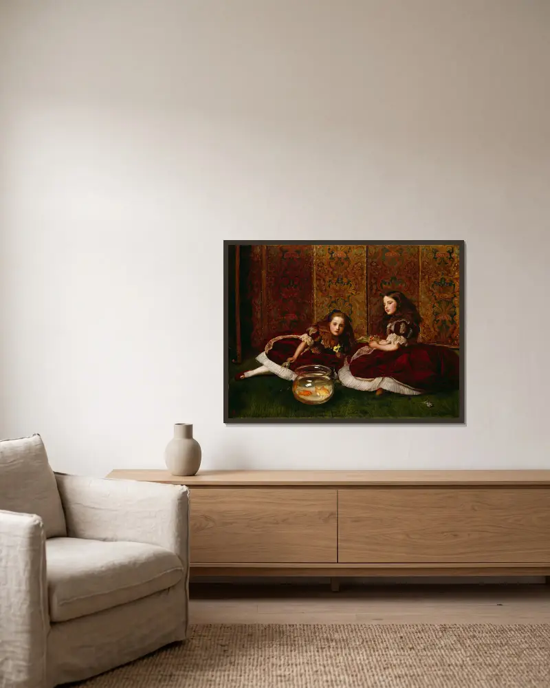 Volný čas, Sir John Everett Millais v rámu na stěně
