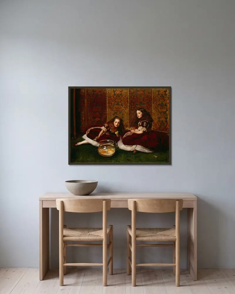 Volný čas, Sir John Everett Millais v rámu na stěně