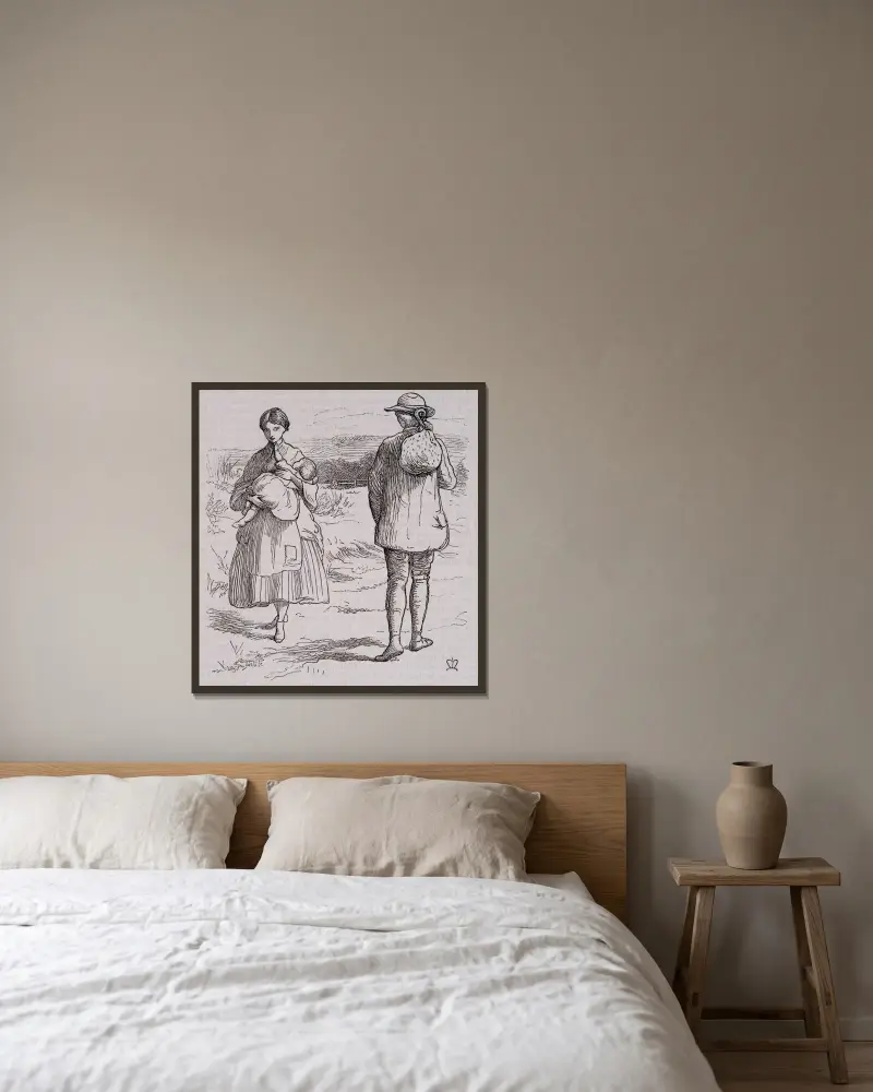 Die Zusammenkunft von Sir John Everett Millais gerahmt an einer Wand