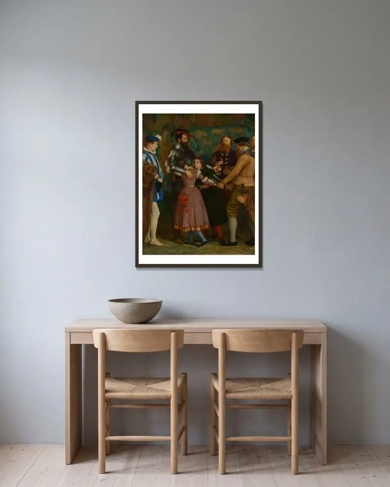 Výkupné, Sir John Everett Millais v rámu na stěně