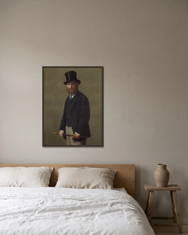 Édouard Manet von Henri Fantin-Latour gerahmt an einer Wand