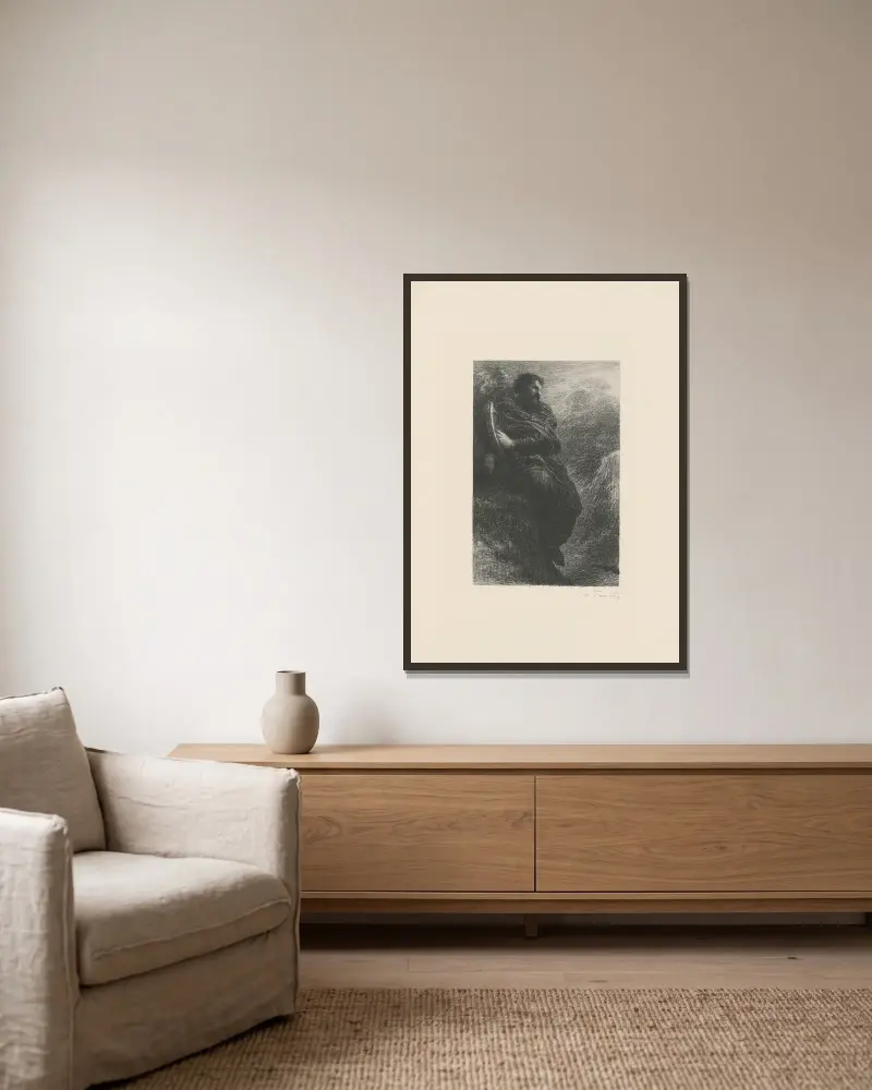 Harold en Italie. Dans les montagnes av Henri Fantin-Latour inramad på en vägg