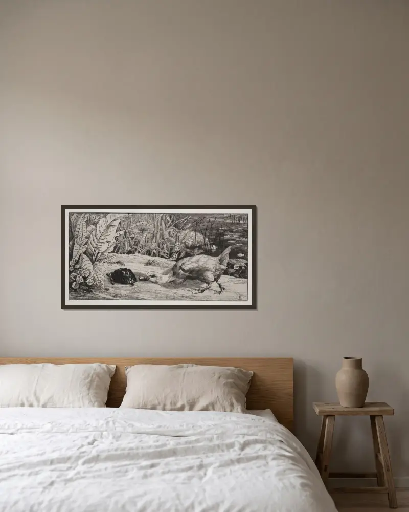 An Unknown von Félix Bracquemond gerahmt an einer Wand