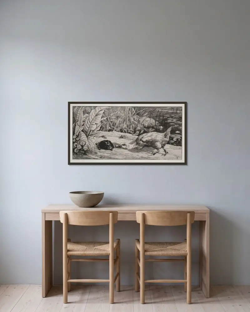 An Unknown von Félix Bracquemond gerahmt an einer Wand