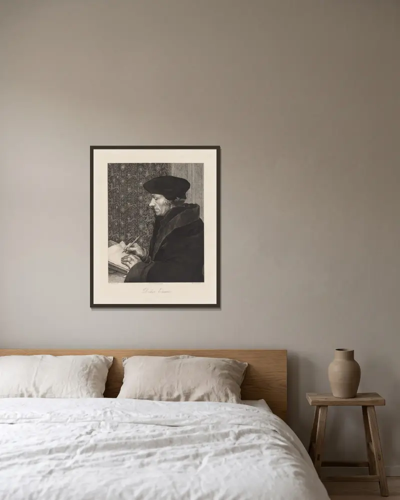 Erasmus (Didier Erasme), Félix Bracquemond w ramie na ścianie