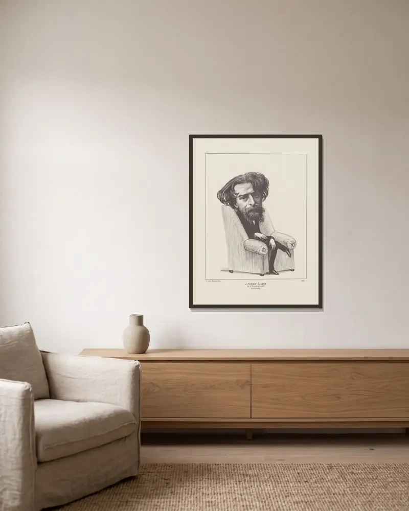 Alphonse Daudet, Félix Vallotton w ramie na ścianie