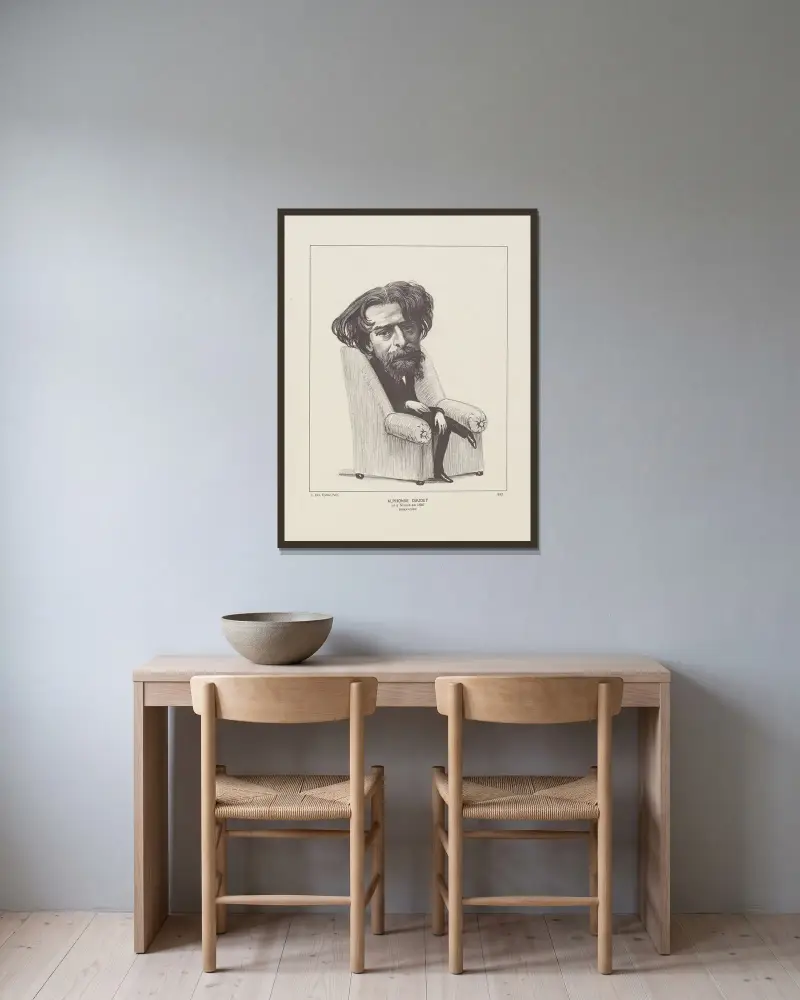 Alphonse Daudet, Félix Vallotton w ramie na ścianie