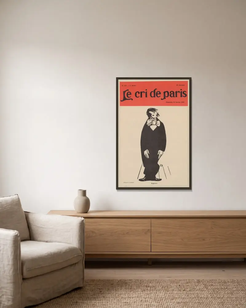 Die Wäscherinnen von Félix Vallotton gerahmt an einer Wand