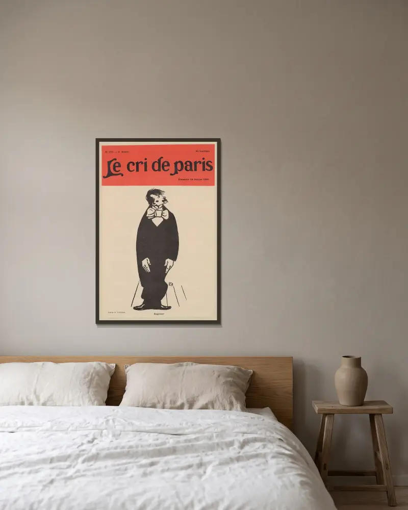 Die Wäscherinnen von Félix Vallotton gerahmt an einer Wand