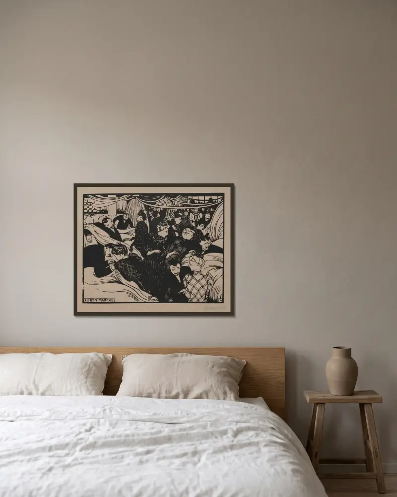 Bon Marché, Félix Vallotton v rámu na stěně